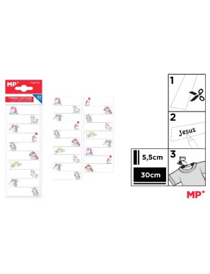 PP CINTA MP TERMICA NOMBRE 30 CM UNIDAD