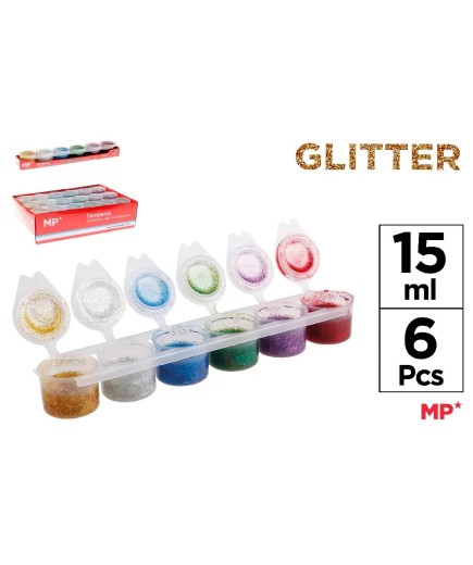 PP TEMPERA ESCOLAR MP COLOR FLUOR-METALI PACK-6 UD