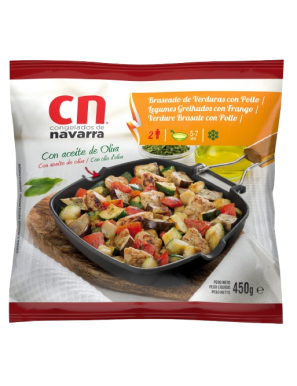 BRASEADO VERDURAS POLLO CONGELADO NAVARRA B/450GR