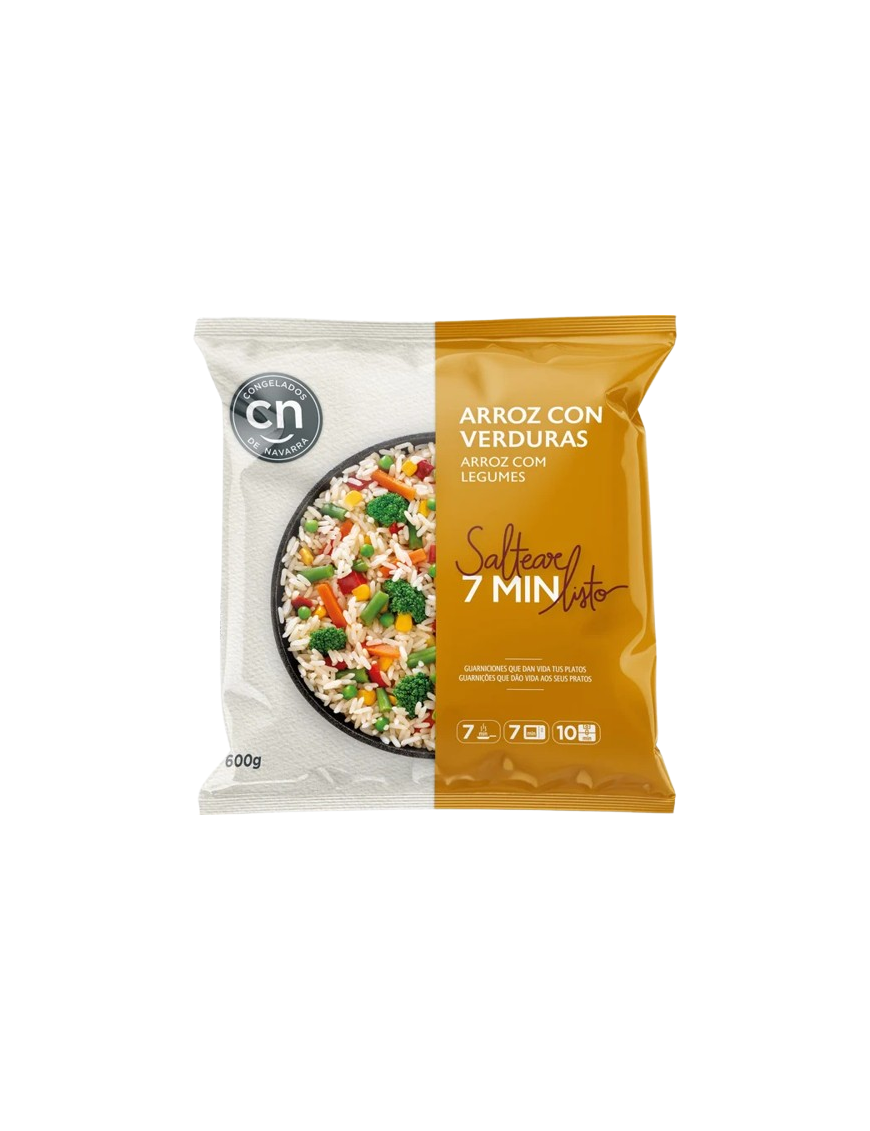 ARROZ CON VERDURAS CONGELADO C.NAVARRA B/600 GR
