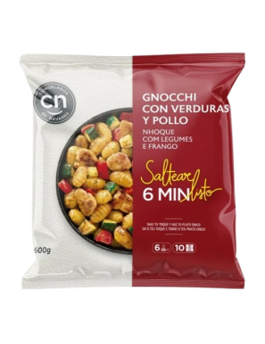 GNOCCHI VERDURAS C/POLLO CONGELADO NAVARRA B/600GR