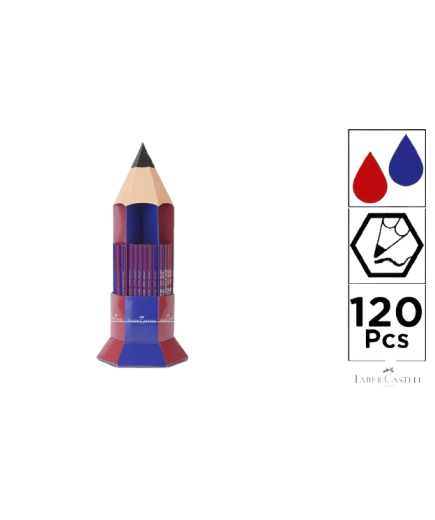 PP LAPIZ FABER-CASTELL ROJO-AZUL UD