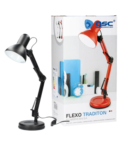 FLEXO LAMPARA SOBREMESA NEGRO RF/1900424