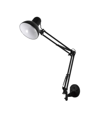 FLEXO LAMPARA PARED SAMASSI  E27  NEGRO