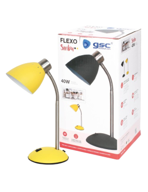 FLEXO LAMPARA SOBREMESA AMARILLO SIMBU DISEÑO