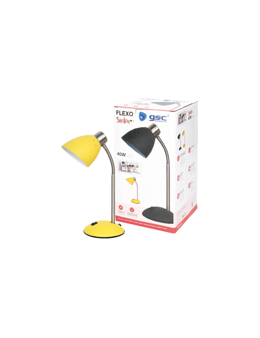 FLEXO LAMPARA SOBREMESA AMARILLO SIMBU DISEÑO