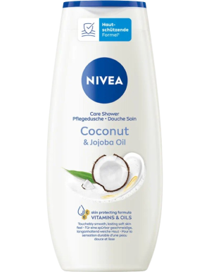 GEL BAÑO NIVEA COCO Y ACEITE DE JOJOBA B/250ML