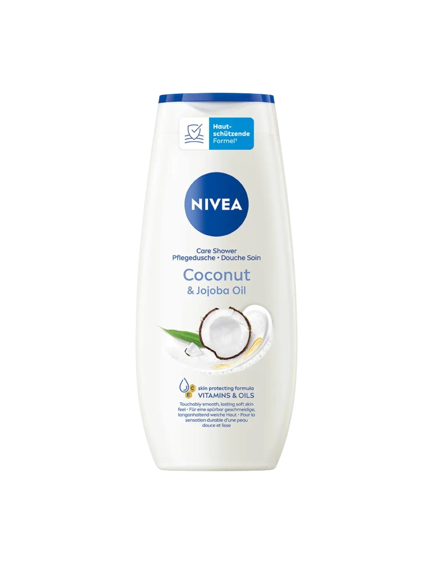 GEL BAÑO NIVEA COCO Y ACEITE DE JOJOBA B/250ML