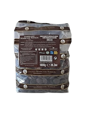 COBERTURA MARCOS TONDA  CHOCOLATE 70%  BOLSA 1 KG