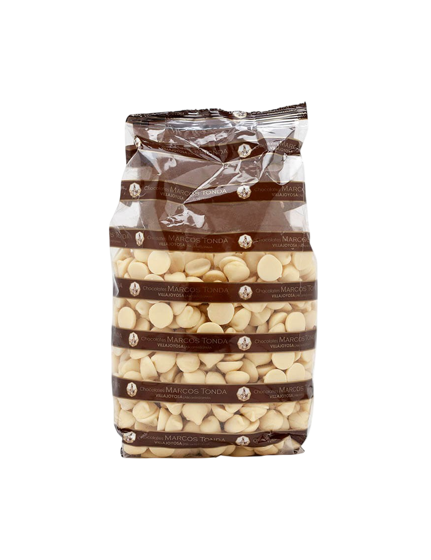 COBERTURA MARCOS TONDA CHOCOLATE BLANCO 25% B/1KG