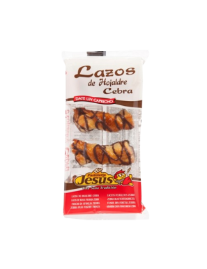 LAZOS HOJALDRE CEBRA PASTELERIA JESUS B/165GR