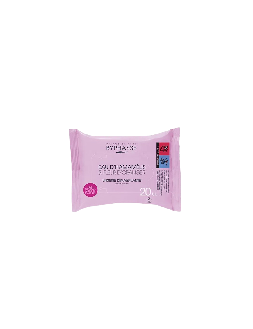 TOALLITAS DESMAQUILLADORAS BYPHASSE FLOR P/20 UD