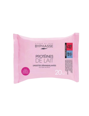TOALLITAS DESMAQUILLADORAS BYPHASSE LECHE P/20 UD
