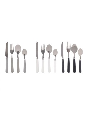 CUBIERTOS KINVARA COLORES NEUTROS SET 4 UNIDADES
