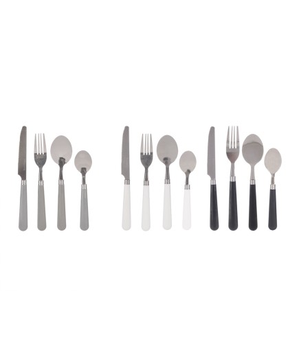 CUBIERTOS KINVARA COLORES NEUTROS SET 4 UNIDADES