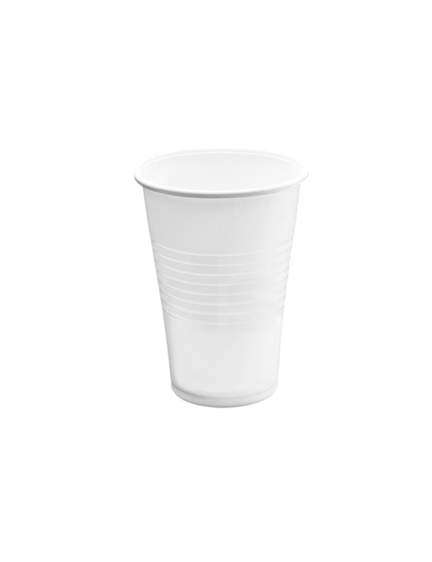 VASO PLASTICO REUTILIZ.BLANCO.220ML.BOL/100UD