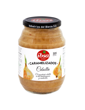 CEBOLLA CARAMELIZADA IBSA TARRO CRISTAL 950 GR