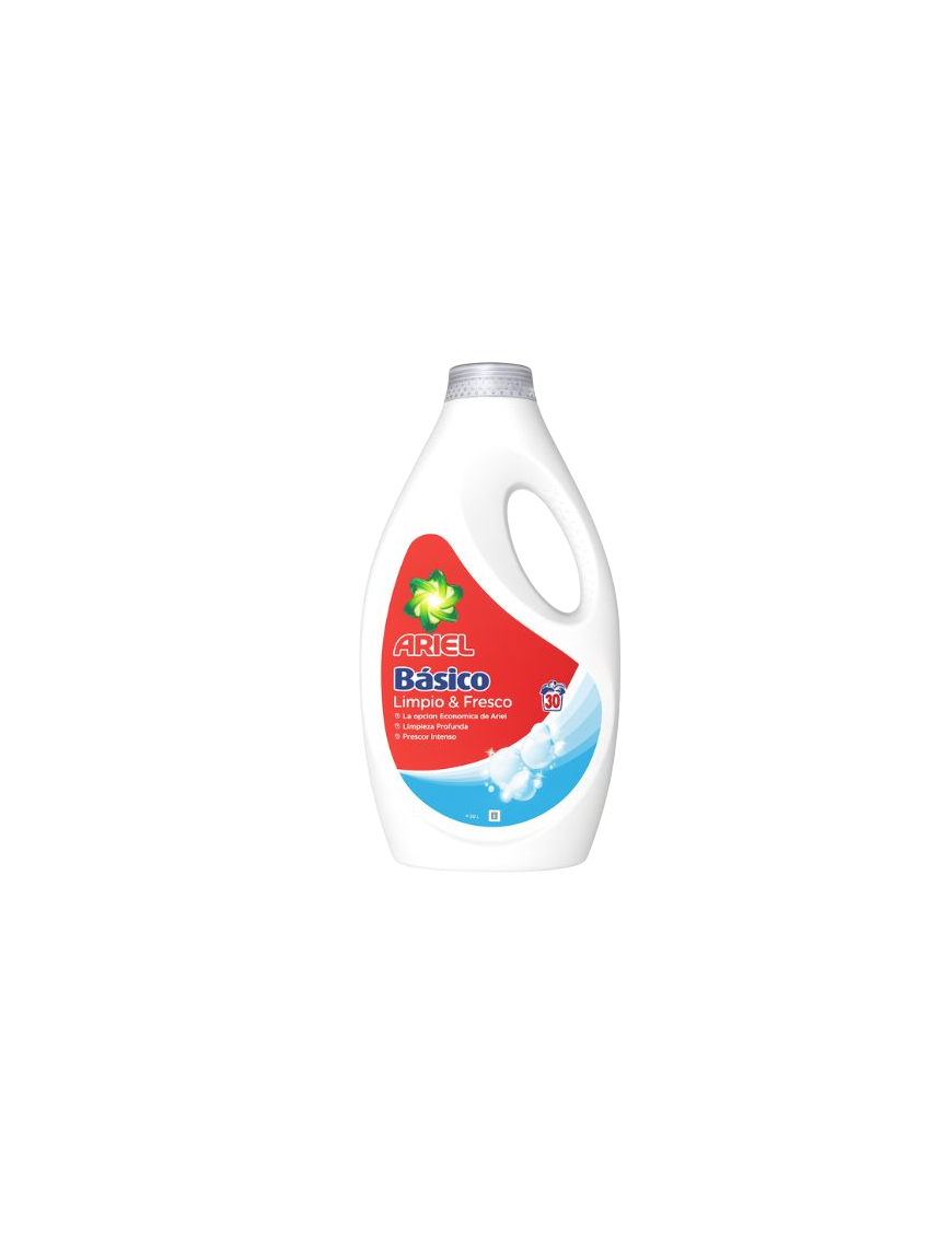 DETERGENTE ARIEL LIQUIDO BASICO 30 DOSIS 1350ML.