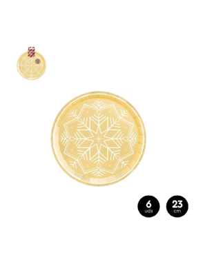 PLATO WINTER ORO 23CM C/1194037 B/6UD
