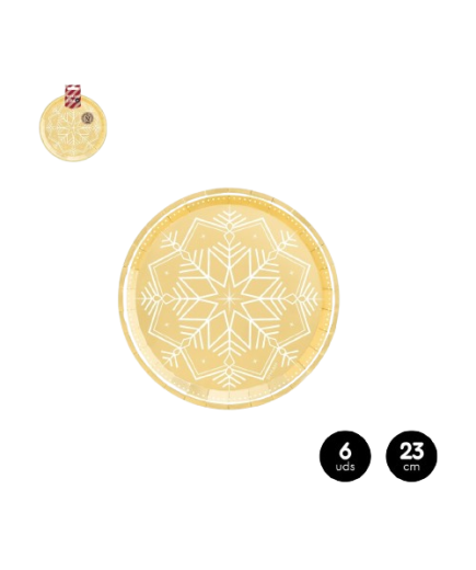 PLATO WINTER ORO 23CM C/1194037 B/6UD