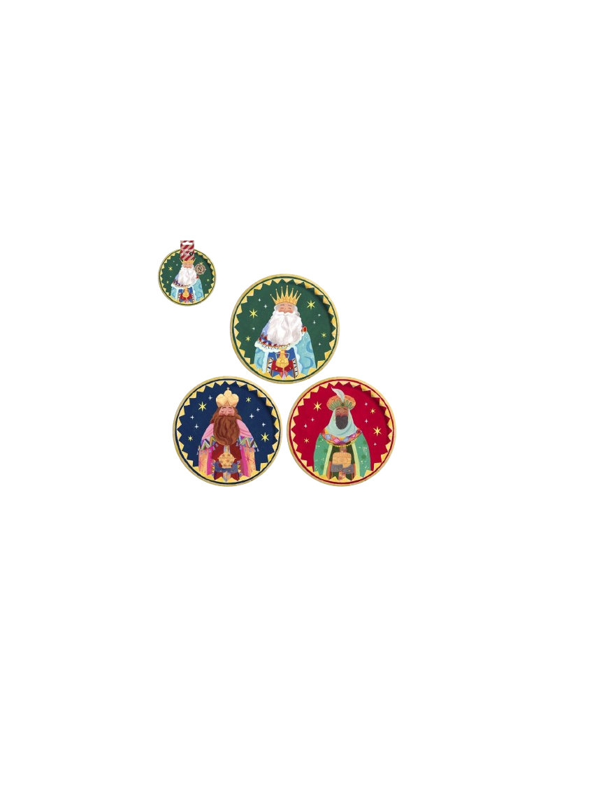 PLATO REYES MAGOS 23CM C/1194061 B/6UD