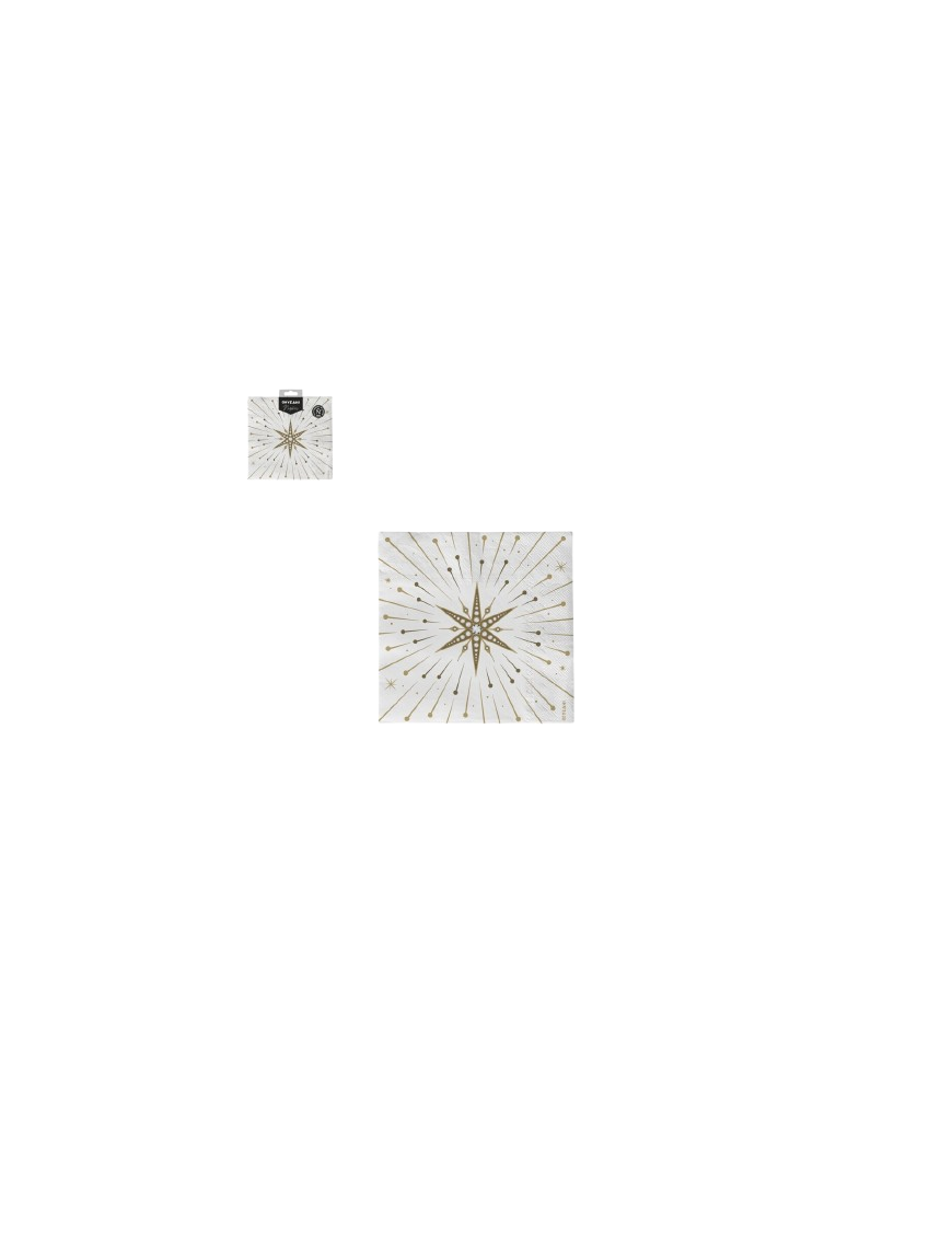 SERVILLETA 2CAPAS STAR 33X33CM C/1242047 30U