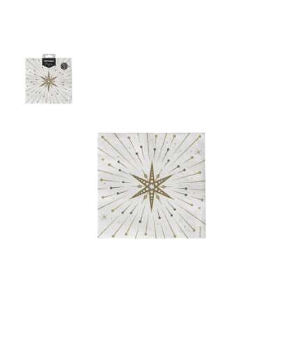 SERVILLETA 2CAPAS STAR 33X33CM C/1242047 30U