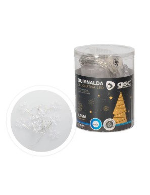 LUZ LED GSC COPOS DE NIEVE FRIA 1,35 METROS