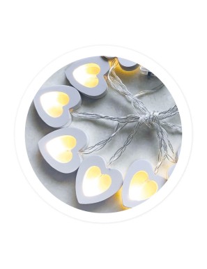LUZ LED GSC CORAZONES MADERA CALIDA 1,35 METROS