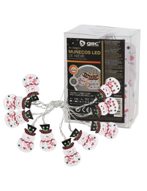LUZ LED GSC MUÑECOS DE NIEVE CALIDA 1,35 METROS