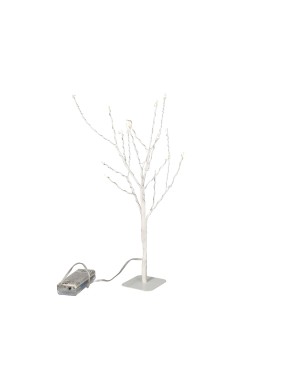 ARBOL NAVIDAD GSC LED BLNC/NEGRO/DORADO 30CM UD