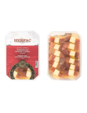 HERPAC BANDERILLAS DE ATUN+QUESO EST/12.UD