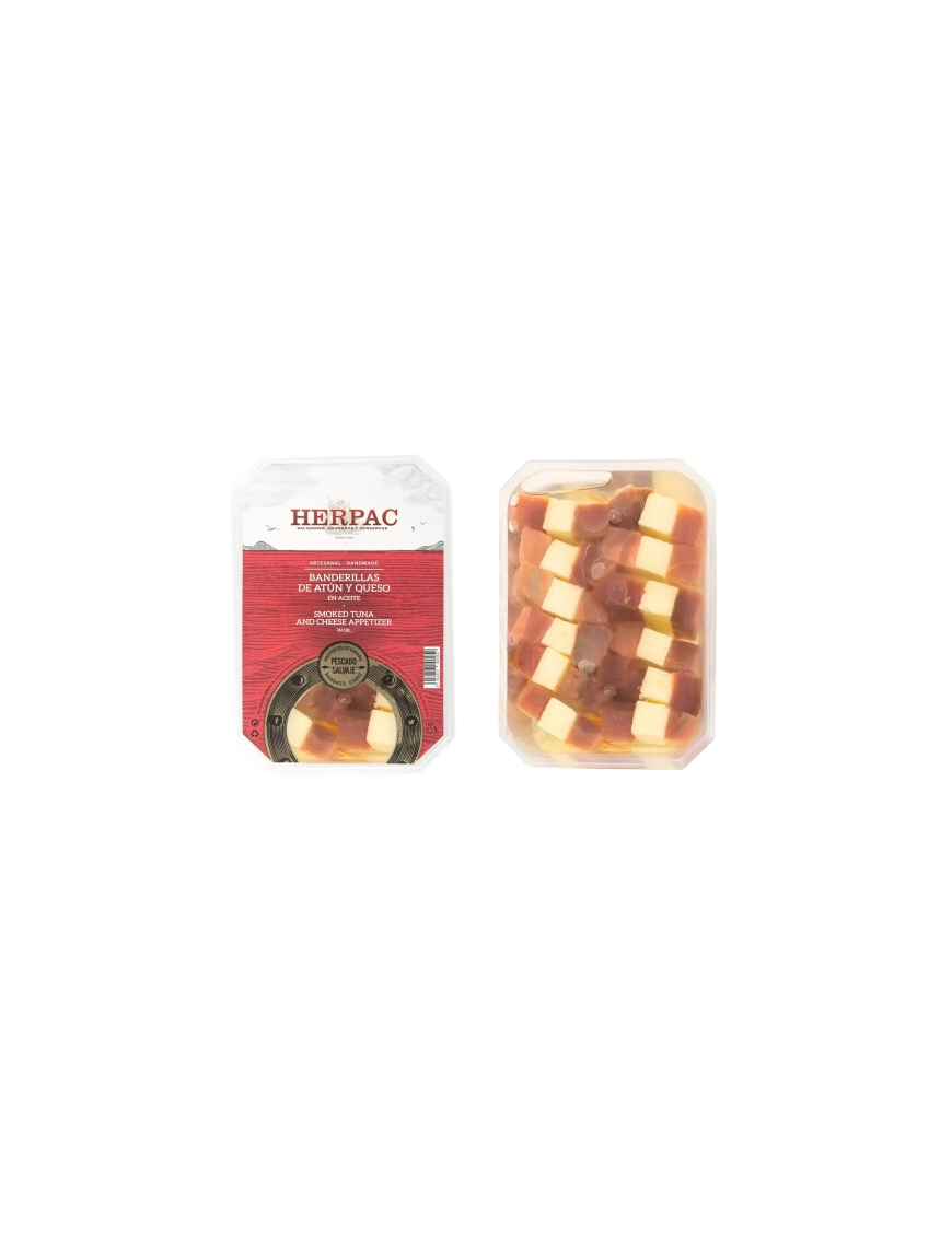 HERPAC BANDERILLAS DE ATUN+QUESO EST/12.UD
