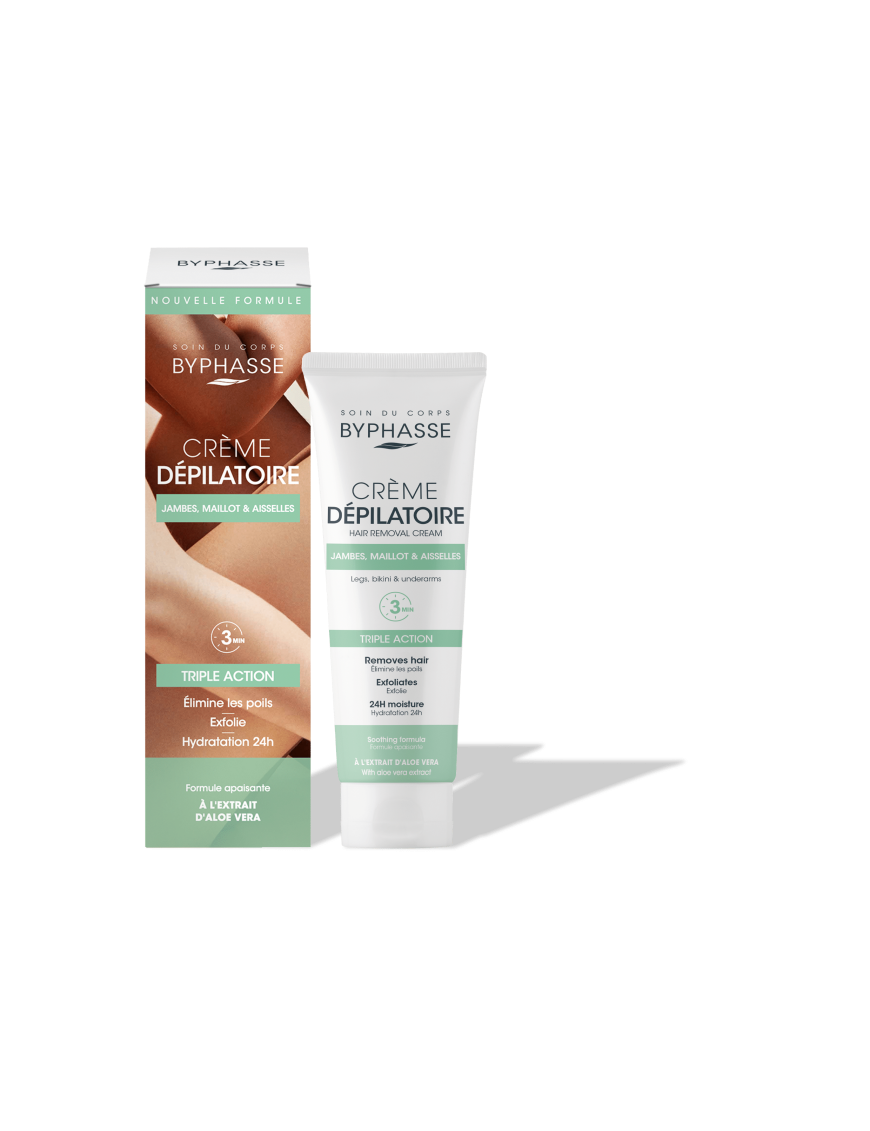 DEPILATOR BYPHASSE CREMA C/ALOE VERA B/125ML