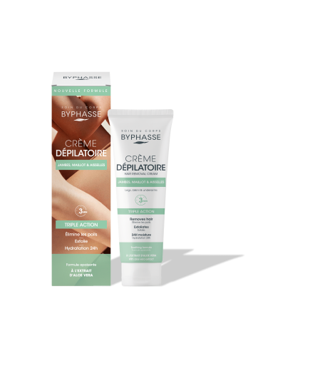 DEPILATOR BYPHASSE CREMA C/ALOE VERA B/125ML