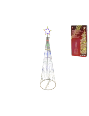 ARBOL NAVIDAD GERIMPORT CONO LUCES LED MULTICOLOR
