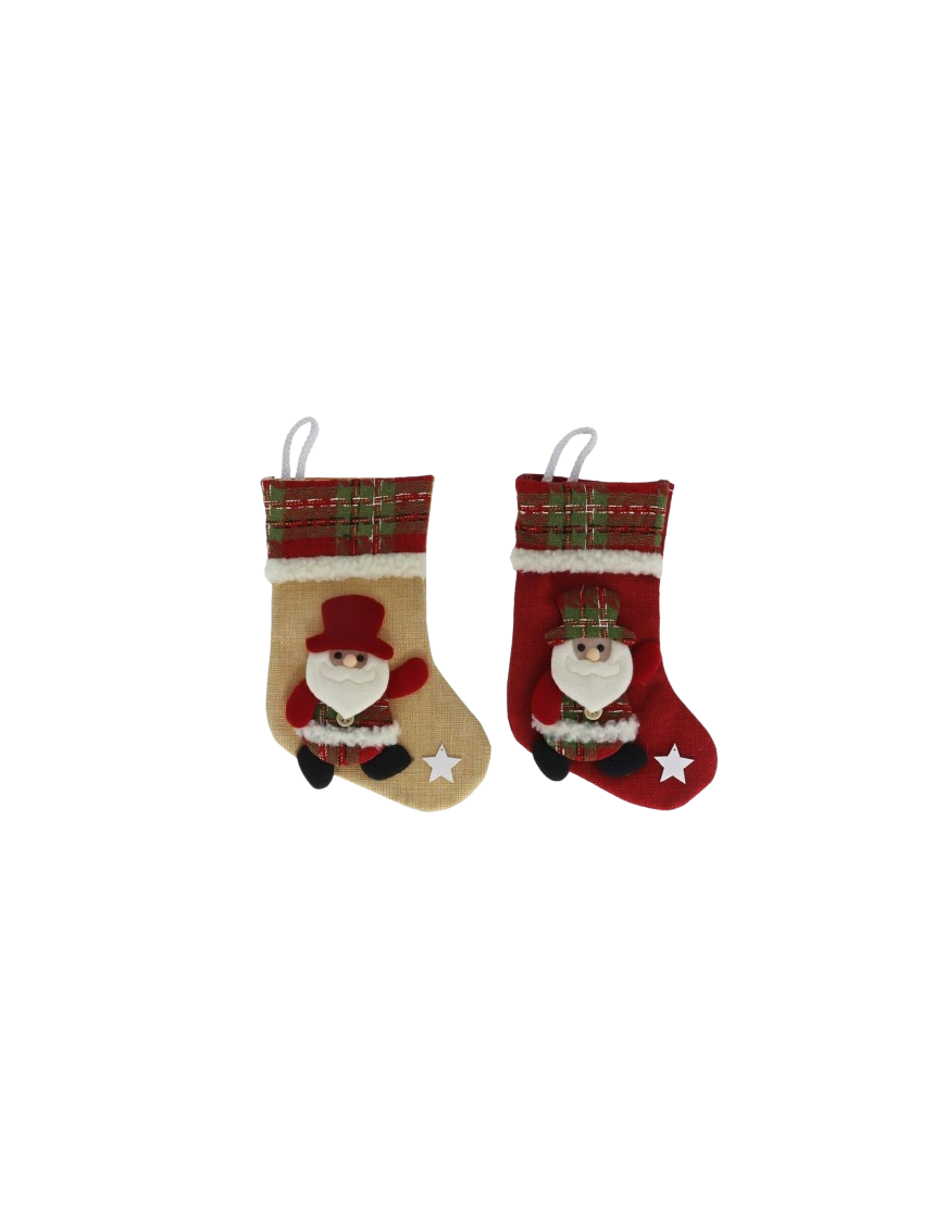 ADORNO NAVIDEÑO GERIMPORT CALCETIN PAPA NOEL X UD