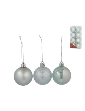 ADORNO NAVIDEÑO GERIMPORT BOLAS AZUL CLARO P/16UD