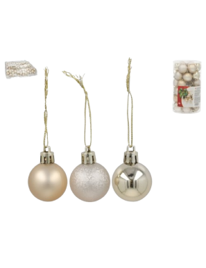 ADORNO NAVIDEÑO GERIMPORT BOLAS DORADAS P/36U