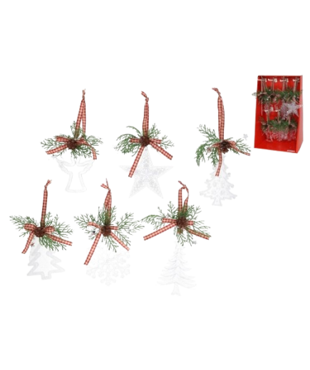 ADORNO NAVIDEÑO GERIMPORT COLGANTE FIGURAS 11CM UD
