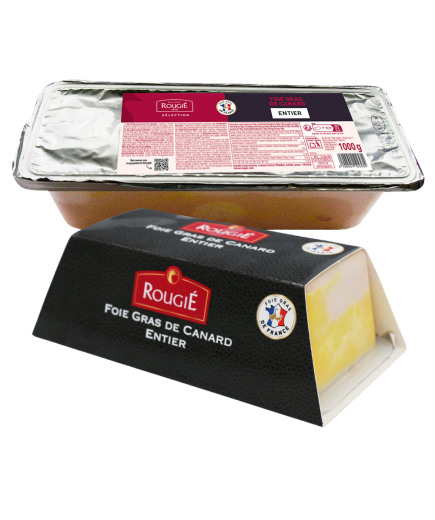 FOIE ROUGIE ENTERO PATO CANARD-ENTIE TARRINA1.KG.