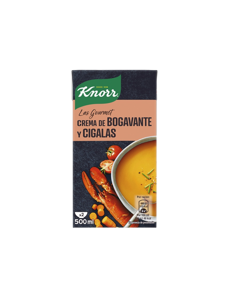 CREMA KNORR BOGAVANTE Y CIGALA B/500 ML