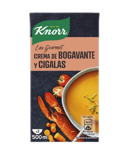 CREMA KNORR BOGAVANTE Y CIGALA B/500 ML