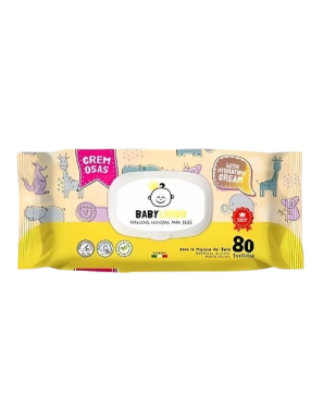 TOALLITAS BEBE BABY LINDO CREMA C/TAPA P/80 UD