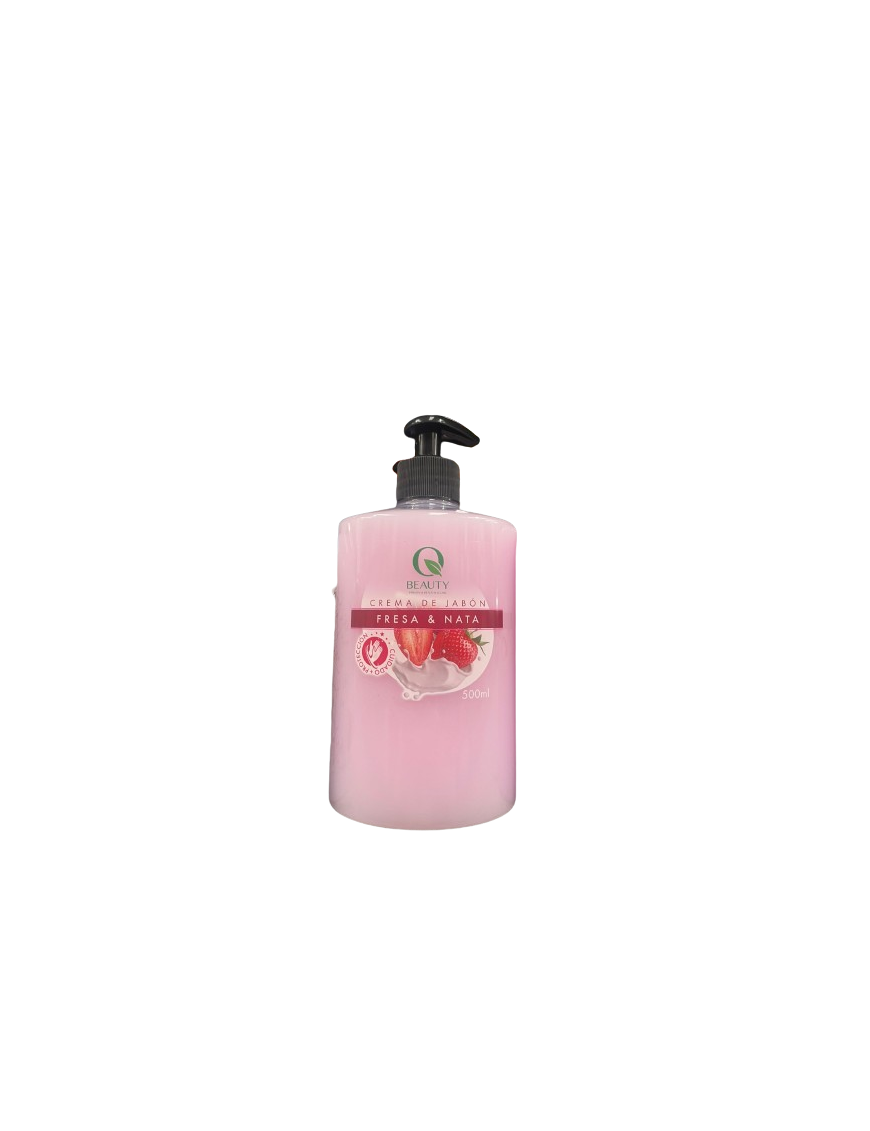 JABON MANOS LIQUIDO Q BEAUTY FRESA NATA DF/500