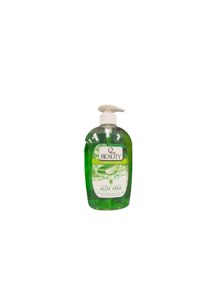 JABON MANOS LIQUIDO Q BEAUTY ALOE VERA DF/500