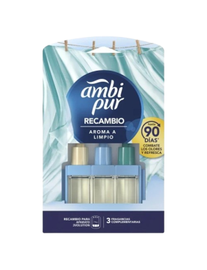 AMBIENTADOR AMBIPUR ELECTRICO AROMA LIMPIO RECAMB