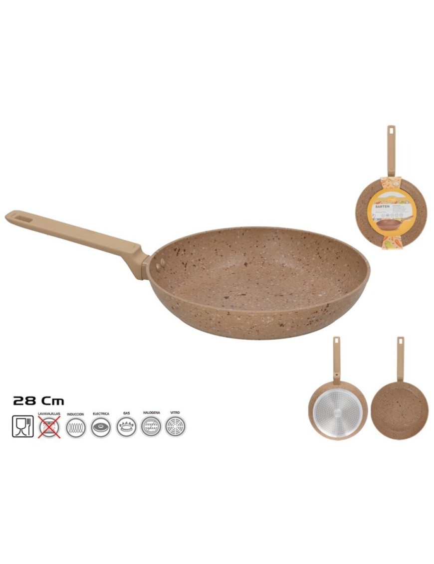 SARTEN ALUMINIO EFECTO ZAMBREA 28CM X UD