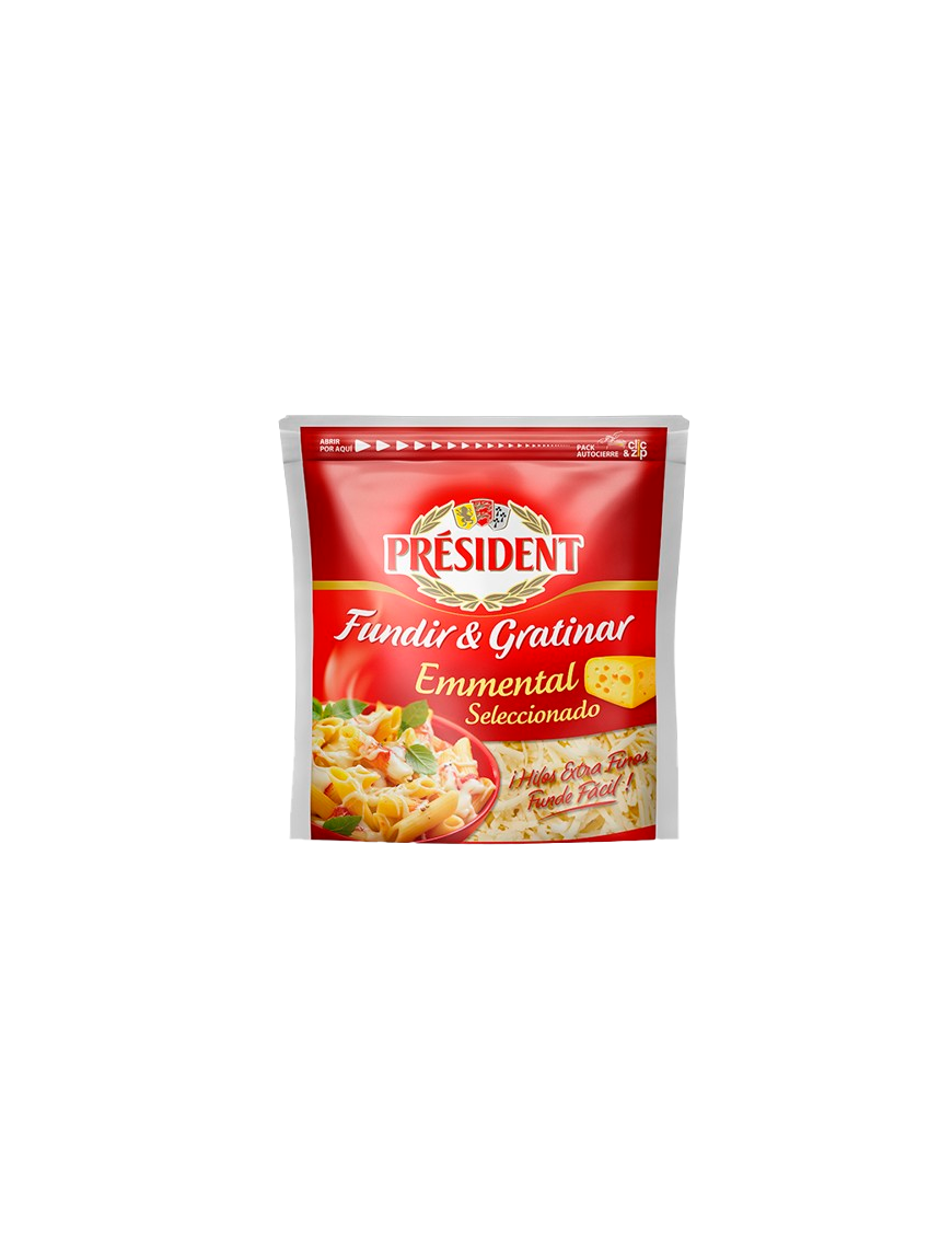 QUESO RALLADO EMMENTAL PRESIDENT 150GR