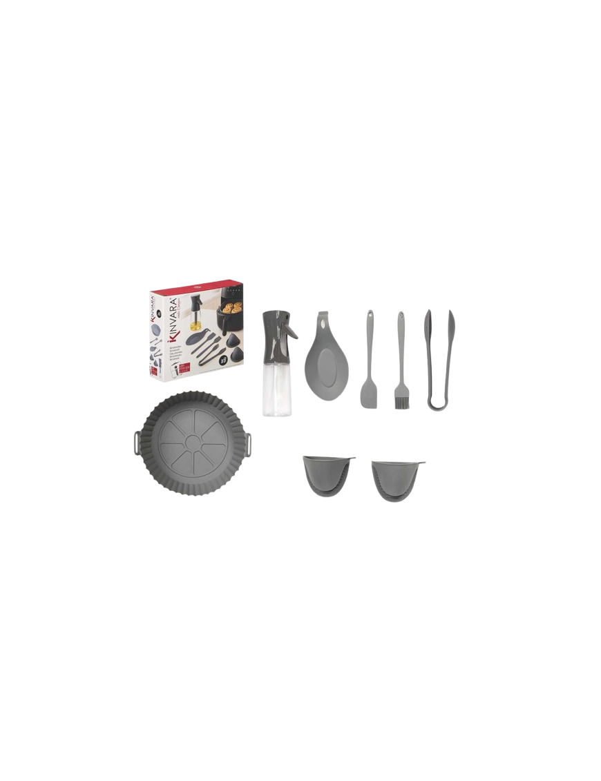 UTENSILIOS AIRFRYER KINVARA P/8UDS